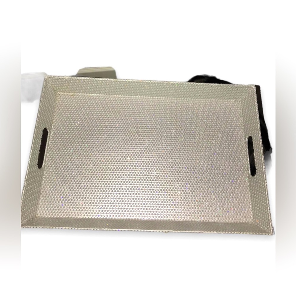 Glitter Silver Tray